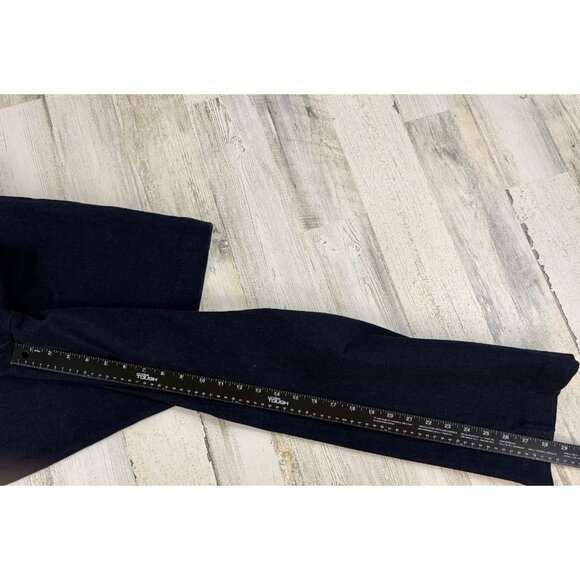 Ann Mashburn Faye Flare Cropped Pants Womens L Indigo Stretch Denim Jeans NWT - Picture 14 of 14